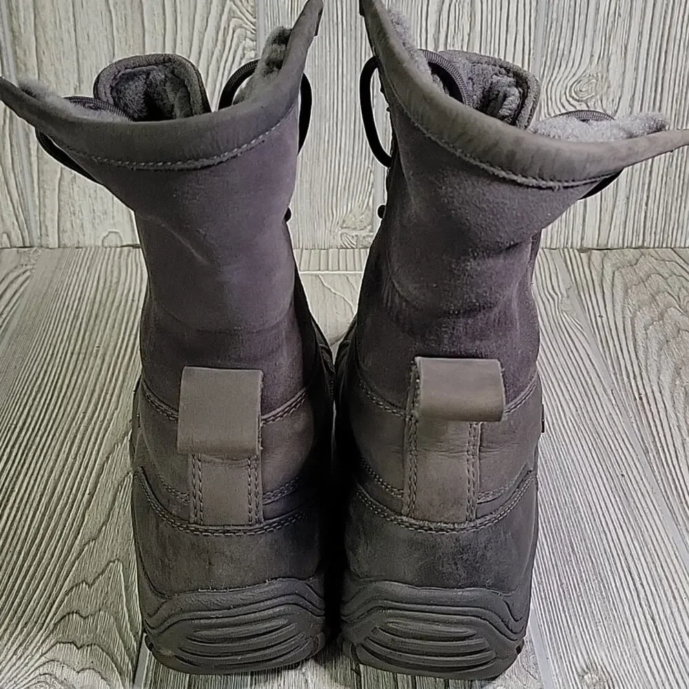 UGG Adironkdack Grey Winter Lined Boots Womens Size 7